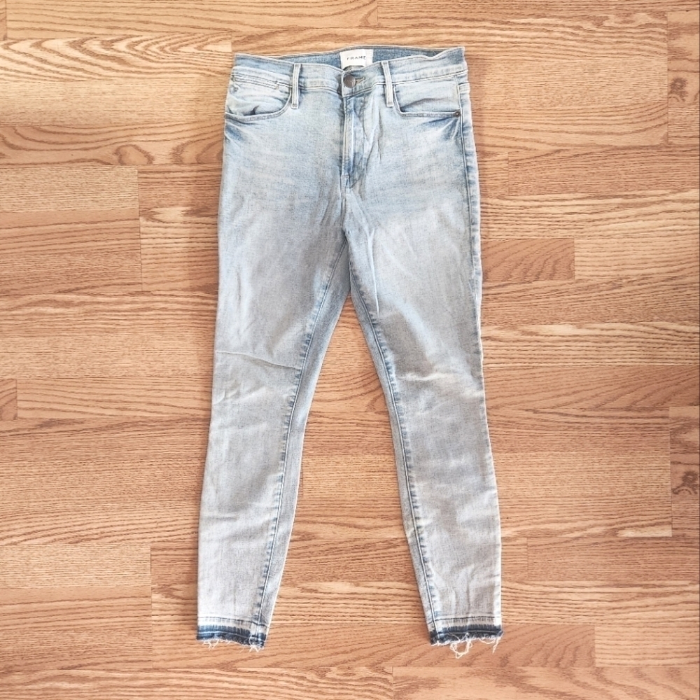 GUC FRAME Le High Skinny Crop in Pali, Size 28